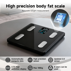 Báscula de Grasa Corporal Profesional para Interiores con Bluetooth, Pantalla Digital y Función de <span class=keywords><strong>IMC</strong></span> para Medir el <span class=keywords><strong>Peso</strong></span>, Suministro de Fábrica - Product Image 2