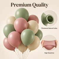 Ballons en latex décoratifs de différentes couleurs, rétro, pour la décoration de fête d'anniversaire, de mariage, de Noël, vente en gros