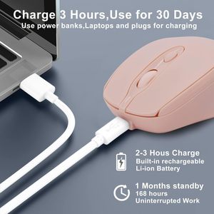Factory Wholesale Rechargeable <b>Wireless</b> 2.4G Mouse Desktop Computer Laptop Bluetooth Charging <b>Wireless</b> Mouse - Product Image 4