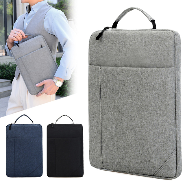 Custom Logo Portable Oxford Laptop Sleeve Bag 13 14 15 15.6 Inch Waterproof Polyester Protective Travel Business Computer Bag