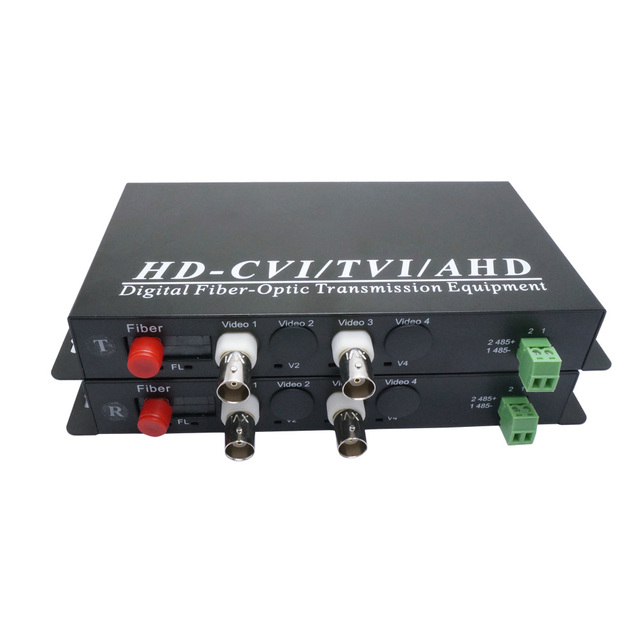 UT-King HD Video Converter 2CH 1080P AHD CVI TVI Analog BNC Extender with 20km Fiber Optic Optical Extension Video Converter