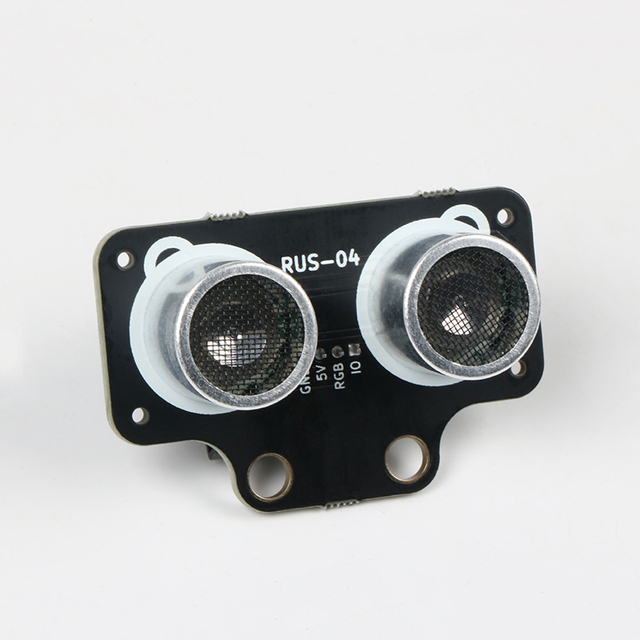 Ultrasonic module sensor with RGB colorful light ranging obstacle avoidance PH2.0 anti reverse connection compatible Lego bricks