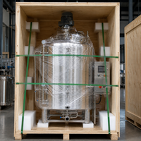 Cuve de pasteurisation de lait en vrac 500L-5000L en acier inoxydable SS316L avec agitateur, certifiée ASME CE, directement de l'usine