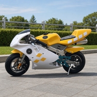Nouvelle mini moto à essence 49cc pour enfants, démarrage manuel, motocross pour enfants, moto tout-terrain, course en plein air