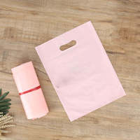 Sacs de courses en plastique PE transparents et colorés avec poignée longue, thermosoudables, recyclables, vente en gros Chine pour fêtes d'enfants