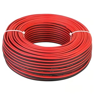 Fil <span class=keywords><strong>électrique</strong></span> RVB rouge et noir, 12 14 16 18 19 20 22 AWG, isolé en PVC, fils de cuivre nu, câbles LED - Product Image 2