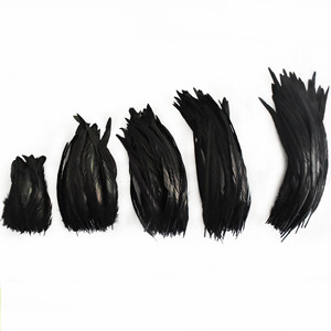 40-45cm(16-18 pulgadas) Plumas <span class=keywords><strong>de</strong></span> gallo negro Venta al por mayor Rooter Coque Tails para tocado Carnival Backpack Decor - Product Image 6