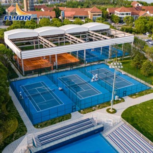 Flyon Sport Outdoor <b>PVC</b> Tennis Court Flooring <b>Tiles</b> 4.5mm 6mm 8mm Anti-Slip Eco-Friendly Multi-Sport Use - Product Image 3