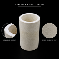 Sagger réfractaire en Corindon-Mullite pour la cuisson des poudres, résistance aux hautes températures, couleur blanche, certifié ISO9001, découpe sur mesure