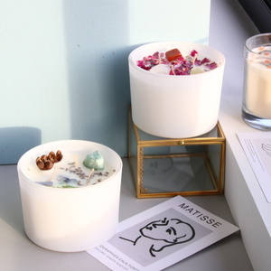 Velas perfumadas redondas para decoración del hogar, vela perfumada de cera de soja personalizada - Product Image 3