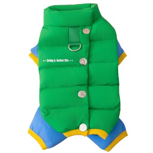 Pet Down Jacket For <b>Small</b> Dogs Green Purple Winter Autumn Warm Coat Bichon Frise <b>Teddy</b> Pomeranian Four Legged Suit - Product Image 5