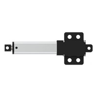 Moteur DC 10MM 6V 12V 24V 15mm/s 14lbs 64N 6.4Kgs, micro-actionneur linéaire électrique avec ailettes, poussée maximale