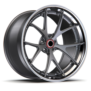 Rines Forjados de 2 Piezas de Diseño Profundo Extremo para Chevrolet <span class=keywords><strong>Corvette</strong></span> C8 Z06, Ford Mustang <span class=keywords><strong>Shelby</strong></span> GT500, Autos Americanos de Alto Rendimiento, Modelo D011 - Product Image 1