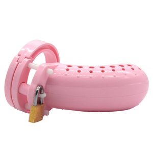 FRRK Plastic Chastity Device Penis Lock Sissy Gay Sexy Wearing Chastity Cage Penis Locked in Lust BDSM Sex <b>Toys</b> <b>for</b> <b>Men</b> - Product Image 3