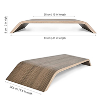 Support d'écran d'ordinateur en bois personnalisé, support de bureau universel, Chine