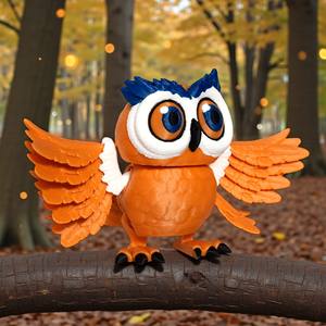 Juguete de Búho Colorido Impreso en 3D Vashine, Material PLA Ecológico, Decoración, Figura de Acción de Animal para Niños, un Juguete de Búho - Product Image 2