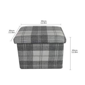 Pouf de rangement Cube Pliant Ottomans avec Repose-pieds Tabouret Siège Pliable Boîtes De Rangement <span class=keywords><strong>Jouet</strong></span> Carré tabouret de stockage - Product Image 3