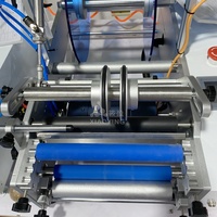 Machine d'étiquetage semi-automatique de bouteille en verre en plastique ronde de crème pour le visage à bas prix