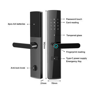 Ttlock sinh trắc học vân tay Key Khóa cửa kỹ thuật số với Thông Minh Điện tử hợp kim nhôm cổng xử lý với ứng dụng mạng - Product Image 6