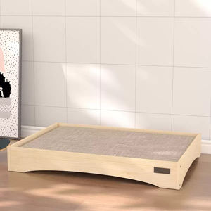 Kleintier Feldbett aus Massivholz XL Kiefernholz Nest Feuchtigkeitsbeständiges Gestreiftes Universal Haustierbett für Hunde Welpen Ganzjährig Nutzbar - Product Image 4