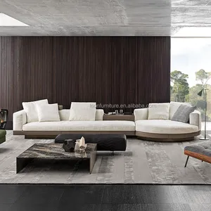 Набор комбинированных диванов для приемника на 7 мест, современный кожаный диван, европейский размер, большой секционный диван в скандинавском стиле