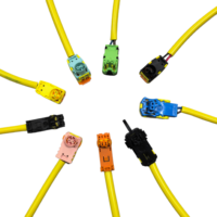 Connecteur de faisceau de câbles automobile, prise électrique de voiture, fils en cuivre étamé