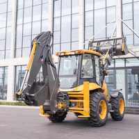 Mini-chargeuse-pelleteuse 4x4 avec accessoires et option de godet 6-en-1 pour l'ingénierie agricole