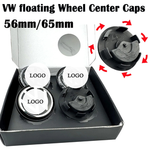 Tapas flotantes para el centro de rueda de coche 56mm <span class=keywords><strong>65mm</strong></span> para <span class=keywords><strong>VW</strong></span> Jetta MK5 Golf Passat Styling CC Golf # 3B7601171 / # 1J0601171 - Product Image 1