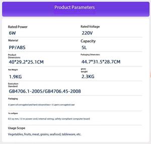 Lavadora Portátil de Frutas y Verduras <span class=keywords><strong>para</strong></span> el Hogar, Limpiador de Vegetales Inalámbrico, Purificador de Alimentos, Máquina de Limpieza - Product Image 4