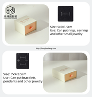 Cajas de Embalaje para Joyería Personalizadas al por Mayor, Caja de Almacenamiento de Papel Impreso, Cajas de Joyería Cuadradas de Lujo para Anillos, Pulseras y Collares