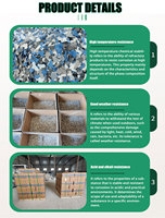 Vente en gros de copeaux de sol en paillettes d'époxy mica 3-5mm flocons d'époxy pour la décoration de sols en béton époxy