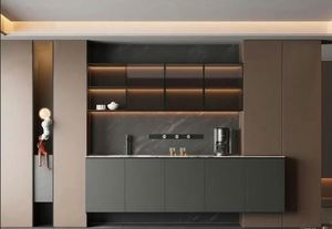 Dining Room <b>Sideboard</b> with Drawers and Cabinets Wooden Buffet Cabinet <b>for</b> <b>Kitchen</b> Pantry and Living Room Furniture - Product Image 2