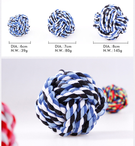 Wholesale Interactive Dual Rope <b>Ball</b> <b>Dog</b> Cat Toy Eco-Friendly Small Medium Pets Drop Shipping Random Color - Product Image 6