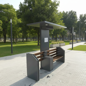 Bancs <span class=keywords><strong>de</strong></span> <span class=keywords><strong>jardin</strong></span> solaires avec panneau publicitaire - Product Image 5