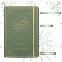 Carnet A5 en cuir premium américain à livraison rapide, papier ligné crème multicolore avec élastique