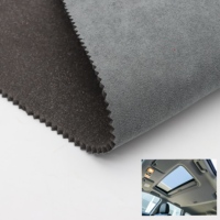 Tissu en suède laminé en mousse doux pour la peau, uni, pour siège auto enfant et rembourrage de canapé – Vente en gros