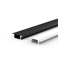 Profilé de plafond en aluminium KC pour tube LED néon encastré, manchon de décoration murale annulaire avec service de découpe en alliage d'aluminium 6063