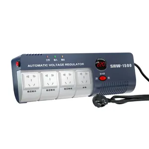 SRW portable relay multifunction 110V 220V socket type 1000VA 1500VA AC automatic TV computer fans voltage regulator
