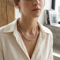 Collier ras du cou tendance en pierres semi-précieuses colorées pour femme, bijoux raffinés, collier de perles de rhodonite facettées, cadeau