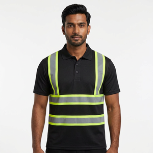 Polo de Seguridad Unisex Personalizado al por Mayor con Logotipo, LED de Colores Intermitentes, Reflectante, Alta Visibilidad, Transpirable, Mezcla de Poliéster/Algodón - Product Image 1