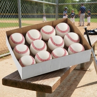 Balle de baseball professionnelle de haute qualité en cuir de vache, logo personnalisé d'usine, standard universitaire officiel