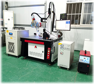 QCW 5 Axis Automatic Fiber Laser Platform 360. Rotating Laser Head <b>Battery</b> Channel Letter Metal Laser Welding Machine - Product Image 5