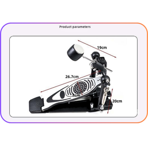 Pedale per <span class=keywords><strong>Grancassa</strong></span> a Catena Singola per lo Sviluppo della Tecnica del Piede, in Lega Durevole e Plastica ABS, Prodotto in Cina, per Principianti - Product Image 4