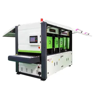 Máquina pulidora de imprimación de pintura automática 1000-6A, rectificadora de puerta de madera maciza de armario