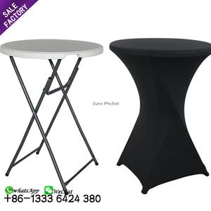 Nouveau produit, meubles de salle à manger, taille personnalisée, tables rondes pliables en plastique pour banquet, réception de mariage - Product Image 2