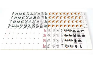 Tuiles de Mahjong de luxe modernes américaines en acrylique gravées, 4 couches, personnalisables, pliables, portables, expédition rapide, vente en gros, Sunday Travel Tower - Product Image 4