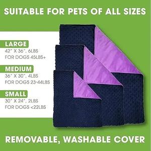 Lévrier doux lavable imperméable perles de verre lourd apaisant accessoires pour animaux de compagnie chat chien couverture pondérée pour chiens <span class=keywords><strong>anxieux</strong></span> - Product Image 6
