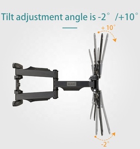 Support mural pour téléviseur LED Kaloc Factory jusqu'à 36,4 kg/80 lb, bras rétractable réglable en acier inoxydable X5 - Product Image 2
