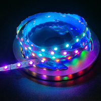 Nueva Tira de Luces LED Inteligente RGBic WS2815 Zig Zag de Doble Señal 12V 24V con un LED por Píxel y Programación SPI
