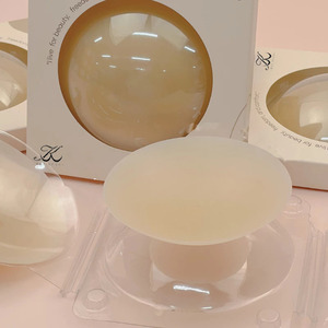 2025 in Silicone copri capezzolo riutilizzabile <span class=keywords><strong>seno</strong></span> tinta unita 3.2 pollici donne opaca finitura riutilizzabile Non adesivo copertura capezzolo - Product Image 1